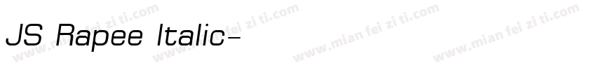 JS Rapee Italic字体转换